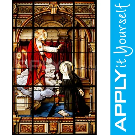 religious, stained glass window film, Maria, Jesus