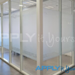 frosted window film project office wall with privacy apply it yourself