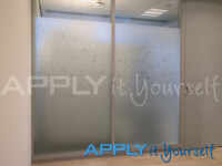 printed frosted window film project for high level of privacy office wall apply it yourself