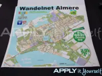 White window cling (AR04), map